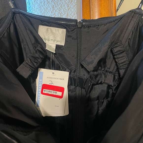 Donna Morgan Black Dress- NWT - Picture 2 of 3